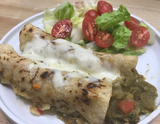 Read more about the article Green chicken enchilada