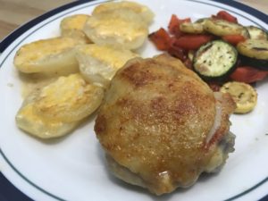 Read more about the article Chicken Thigh & Cheesy Scallop Potatoes