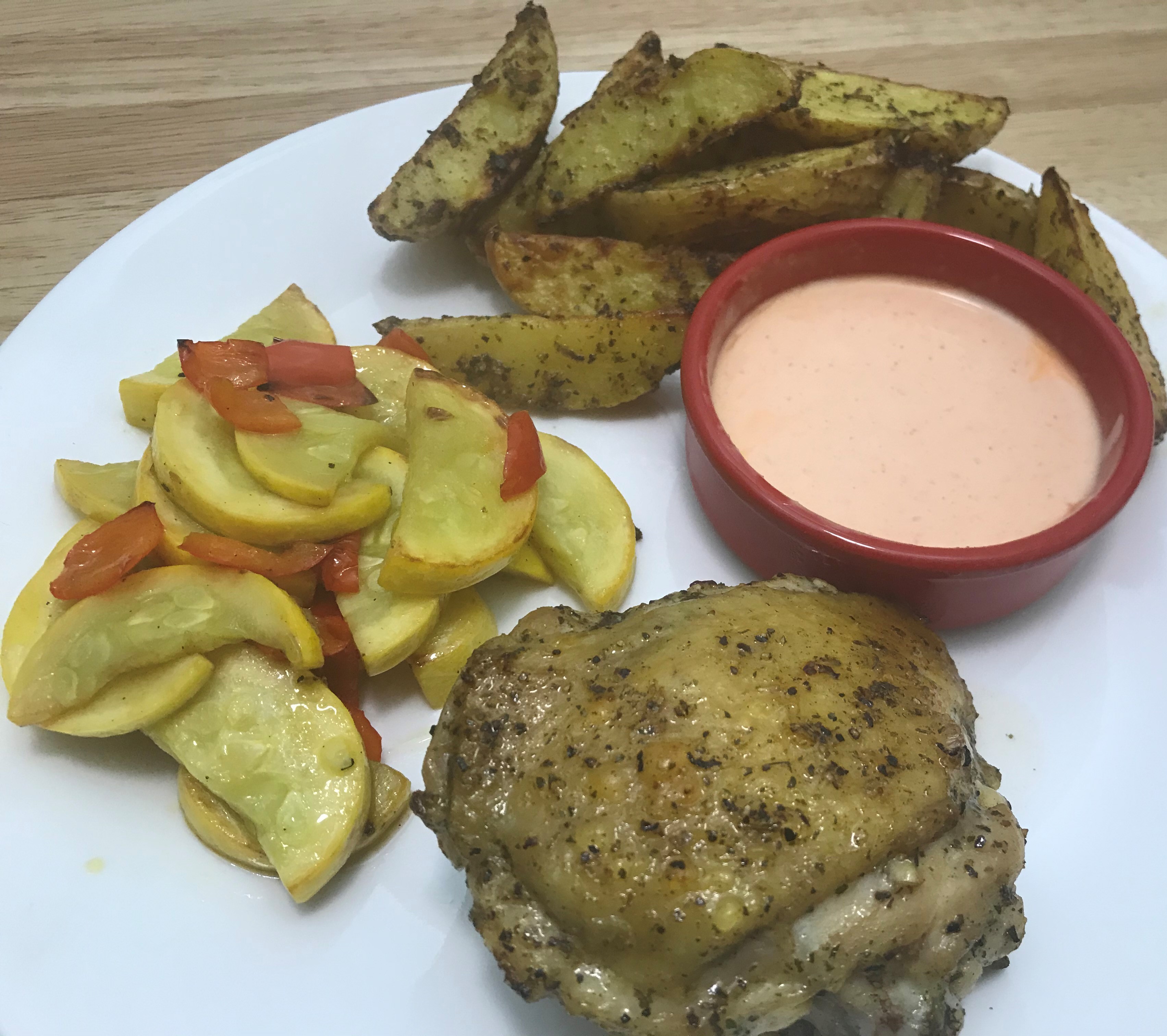 Read more about the article Oven Chicken Thigh & JoJo’s